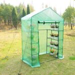 Portable Walk-In Greenhouse Plant Garden with Shelves