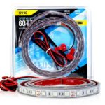LED Strip Flexible Rope Light 5ft 60 inches with Sticky Back 12V DC (Amber)