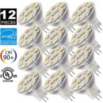 MR11 GU4.0 LED Bulbs, 12V AC/DC Flood Light Bulb, GU4 Base, 2W (20W Equivalent), 3000K (Soft White Glow) SANSUN LED Spot Light Bulb (Pack of 12)