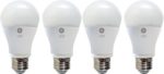 GE Lighting 67614 Dimmable LED A19 Light Bulb with Medium Base, 6-Watt, Daylight, 4-Pack
