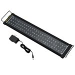 Homeber LED Aquarium Light with Extendable Brackets, White and Blue LEDs ,Fish Tank Light For Fresh water and Salt Water.(23-31Inch)