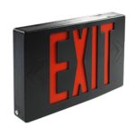 eTopLighting FD3SCR-B 1PCS LED Exit Sign Emergency Light Lighting Emergency LED Light / Modern Battery Backup UL924 / Battery Back-up / Black / Red Letter, V-PL1119