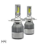 All in One 100W 10000LM CREE LED Headlight DRL Kit/High/Low Beam/Fog Lamp Kit Light Bulbs White 9005 9006 9007 H4 H10 H11 H13 (H4, White)