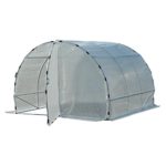 White Greenhouse 9.5′ x 9.5′ x 6.5′ Walk In Outdoor Plant Gardening