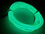 M.best Flexible LED Neon Light Glow EL Wire Rope tape Cable Strip Decoration + Controller (9FT, Green)