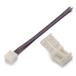 Alightings 4 pin LED Strip Connector Kits for 5050 RGB Waterproof Strip lights,Connect Tape to Tape or Controller (Pack of 20)