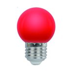 AWE-LIGHT LED Light Bulb 1W Coloured Round G45 E26 LED Color Light Bulb Lamp for Wedding Halloween Christmas Party Bar Mood Ambiance Decor (Red)