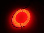 M.best Flexible LED Neon Light Glow EL Wire Rope tape Cable Strip Decoration + Controller (15FT, Red)