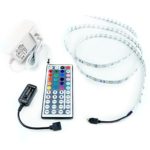RGB LED Light Strip Kit, 16.4 Feet – Includes Power Supply and Controller. 150 LEDs, 12V DC