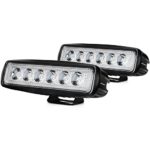 Nilight Led Light Bar 2PCS 18w Spot Driving Fog Light Off Road Lights Boat Lights driving lights Led Work Light SUV Jeep Lamp,2 years Warranty