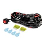 Nilight LED Light Bar Wiring Harness Kit 12V On off Switch Power Relay Blade Fuse for Off Road LED Work Light Bar,2 years Warranty