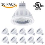 LightStory MR16 LED Bulbs, 12 Volt, 5W 450lm, 50W Halogen Bulbs Equivalent, 3000K Warm White, 40° Beam Angle Non-Dimmable MR16 GU5.3 LED Light Bulbs, UL Listed, Pack of 10