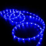 WYZworks 50′ feet Blue LED Rope Lights – Flexible 2 Wire Accent Holiday Christmas Party Decoration Lighting