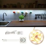 Kitchen LED Under Cabinet Light Strip with PIR Motion Sensor, 80 watts Equivalent, Daylight White, Strong Foam Adhesive Tape Backing, Easy to Instal, 6.5ft length #2MSC105W