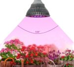 Plant Grow Light Bulb 25W 78LEDs FULLBELL High Effcient LED Growing Bulbs for Greenhouse and Hydroponic Garden, Full Spectrum Indoor Garden Lamp with 120 Degree Wide Area Coverage