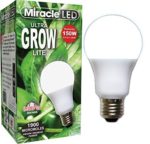 Miracle LED Commercial Hydroponic Ultra Grow Lite – Replaces up to 150W – Daylight White Full Spectrum LED Indoor Plant Growing Light Bulb For DIY Horticulture & Indoor Gardening (605188)
