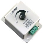 Eastchina| Dc 12 Volt 8 Amp PWM Dimming Controller for LED Lights or Ribbon Lights, Dc 12 Volt 8 Amp 96w Adjustable Brightness Light Switch Dimmer Controller for Led Strip Light