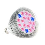 Led Grow light Bulb ,Tinkin Light Growing Plant Lamp for Indoor Hydroponic Garden Greenhouse Organic Vegetables Flower ( E27 18W 18 Leds)