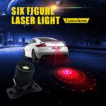 Car Laser Fog Lamp – Universal Auto Rear-end Alarm LED Tail Light for Cars and Motorcycles Brake Parking Anti-Collision Safety Warning Lights (Multi-Pattern)