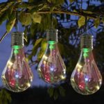 Waterproof Solar Rotatable Outdoor Garden Camping Hanging LED Light Lamp Bulb ,Tuscom (#2)