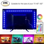 Led Strip Lights 6.56ft for 40-60in TV,Pangton Villa USB LED TV Backlight Kit with Remote – 16 Color 5050 Leds Bias Lighting for HDTV