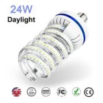 Bezyl 200 Watt Equivalent Spiral LED Corn Light Bulbs 24W Daylight 6000K LED Corn Light Bulbs 2040LM E26 Base AC110V