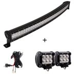 LED Light Bar, Northpole Light 43″ 240W Waterproof Spot Flood Combo LED Light Bar with 2PCS 18W CREE Flood LED Work Lights and 12V 40A Wiring Harness for Off Road,Jeep, Truck, Car, ATV, SUV