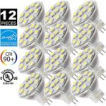 MR11 GU4.0 LED Bulbs, 12V AC/DC Flood Light Bulb, GU4 Base, 2W (20W Equivalent), 4000K (Daylight White) SANSUN LED Spot Light Bulb (Pack of 12)