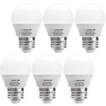 LOHAS LED G14 Light Bulb, 3W Daylight White 5000K LED Energy Saving Light Bulbs, 25 Watt Equivalent LED Lights for Home, E26 Medium Screw Base (6 Pack)