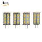 GY6.35 LED Bulb 5 Watt 12V AC DC Warm White 3000K G6.35/GY6.35 Bi-Pin Base 35W Halogen Bulbs Equivalent ( Pack of 4 )