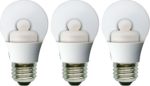 GE Lighting 63012 Energy Smart LED 3-Watt (15-watt replacement) 120-Lumen A15 Light Bulb with Medium Base, 3-Pack