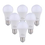 Jomitop LED Bulb Lights 9W, A19, Replacement 60W Halogen Lamp Bulbs, Non-Dimmable, 5000K Daylight White, Medium Base E26, 270° Beam Angle – Pack of 6 Units