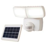 180 Degree White Solar Motion Activated LED Twin Head Flood Light