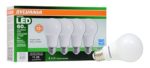 Sylvania Home Lighting 78038 A19 Sylvania Ultra 60W Equivalent LED Light Bulb, Dimmable, Efficient 9W Color 3500K (4-Pack), Bright White, 4 Piece