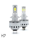 2017 All in One 100W 10000LM CREE LED Headlight High/Low Beam Fog DRL Conversion Kit Light Bulbs 6000K White 9005 9006 H4 H7 H10 H11 (H7)