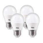 CPLA Ligthing LED Globe Bulbs for Vanity Ceiling Fan Energy Saving 3W Replace 25 Watt Edison Bulbs Daylight 4000K E26 Medium Screw Base No-Dimmable Frosted LED Light Bulbs Round, Pack of 4