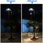 KANSTAR MF2030 Solar Power Motion Street Vintage Lamp Post Light Outdoor Garden, 300 Lumen