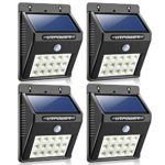 URPOWER Solar Lights, Upgraded 15 LED Waterproof Outdoor Wireless Solar Motion Sensor Light Dusk to Dawn Motion Activated Auto On/Off Solar Security Wall Light Path lights for Patio Yard Garden