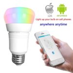 LAKES LED Smart WiFi Light Bulb, 7W (60W Incandescent Equivalent), RGB Multicolor Works with Alexa Google Home Assistant, Decorative Lamp for Christmas, Halloween, Festival, Party, Pack of 1