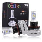 oEdRo H13 9008 LED Headlight Bulbs High Low Dual Beam Led Headlights 80w 8000Lm 6000K Cool White Replace for Halogen or HID Bulbs