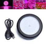 Vander LED Grow Lights With UV/IR Lamp for Indoor Plants, 150W 50 Pcs LED Bulbs UFO Full Spectrum LED Grow Light Panel (Black)