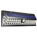 Litom 3RD-GEN Plating Solar Lights Outdoor, Super Bright Security Solar Wall Lights With Motion Sensor 54 LED For Patio, Garage, Garden, Balcony, RV