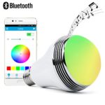 Autai LED Light Bulb with Smart Bluetooth Speaker and APP control RGB Multi Color Changing Dimmable
