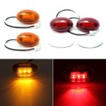 HERCOO Dually Bed Fender Side Marker Lights LED Aftermarket Replacement for 1999-2010 Ford Super Duty (Full Kit)