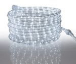 Tupkee LED Rope Light Cool-White – for Indoor and Outdoor use, 24 Feet (7.3 m) – 10MM Diameter – 144 LED Long Life Bulbs