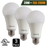 20W ( 150 – 200 Watt Equivalent ) A21 LED Light Bulb, 2300 Lumens Soft / Warm White, E26 Medium Screw Base, UL listed, XMprimo – 3 Pack