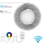 Smart LED Light Strip, DISDIM Multicolor WiFi Wireless RGB Strip Lights Smart Phone Controlled Waterproof IP65 LED Rope Lighting, DIY Kit Easy Install Works with Amazon Alexa and Google Home