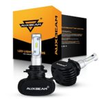 Auxbeam LED Headlight Bulbs NF-S1 Series LED Headlights with 2 Pcs of 9006 PHILIPS CSP LED Headlight Conversion Kit 50W 8000lm Single Beam – 1 Year Warranty