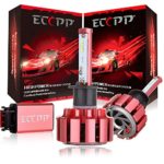 LED Headlights,ECCPP Upgraded LED Headlight Bulbs Jeep Wrangler Headlight Conversion Kit Non HID Headlamp 90W 11000Lm CREE Xenon White Fog Light CANBUS- H1