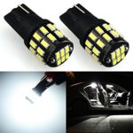 JDM ASTAR Extremely Bright 30-EX Chipsets 168 175 194 2825 W5W T10 New Style LED Bulbs,Xenon White ( Interior Use Only)